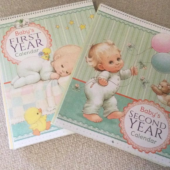 Set 2 Baby Afghans & 2 Milestone calendars - Picture 6 of 6